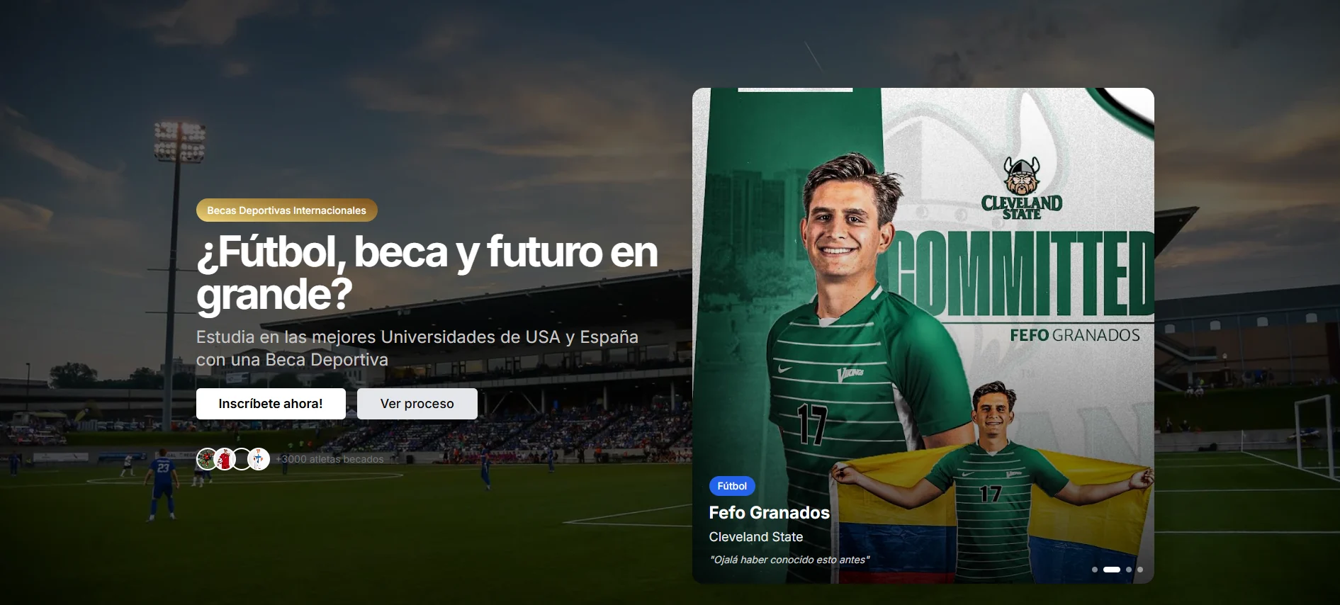 CSA Becas Internacional website